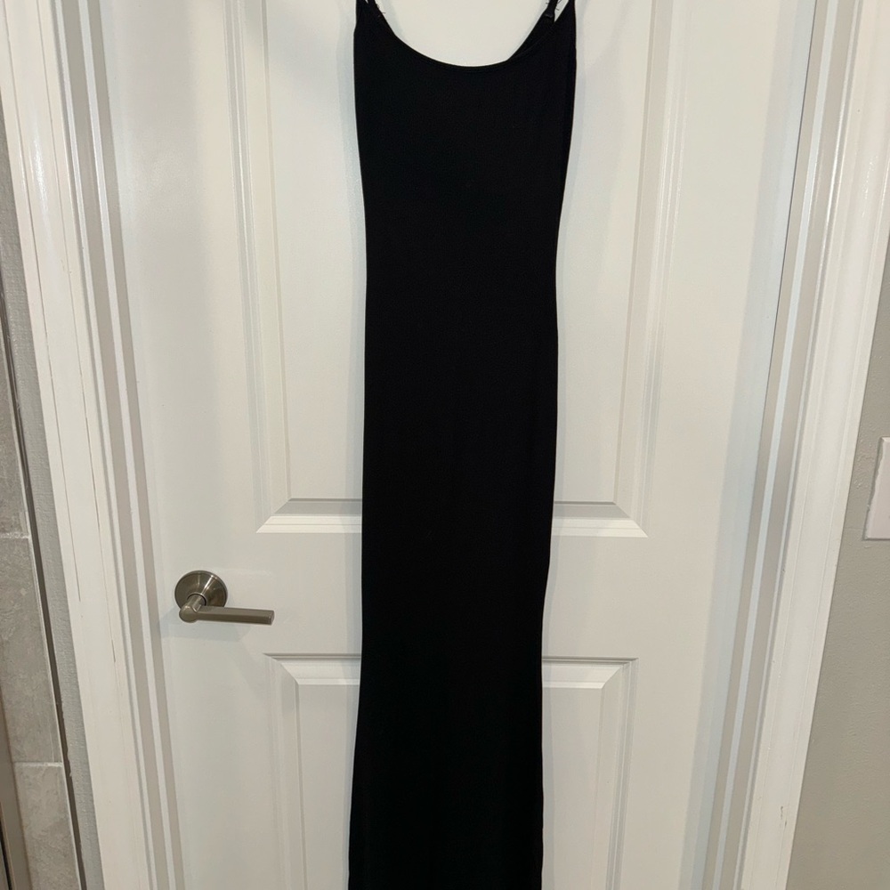 SKIMS Black Maxi Dress